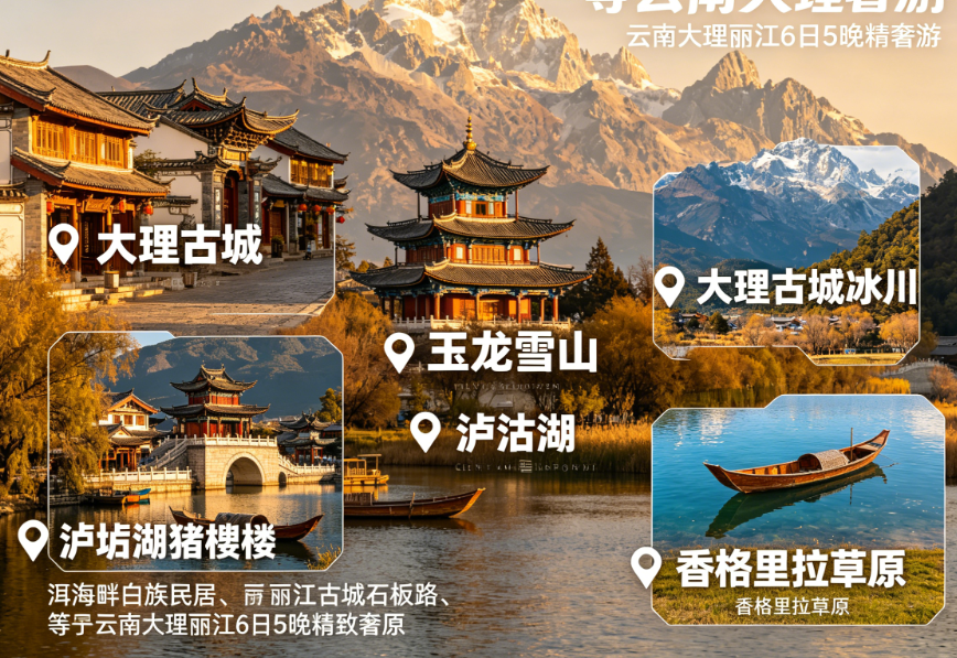 云南大理丽江6日5晚轻奢纯玩团  曾绮童